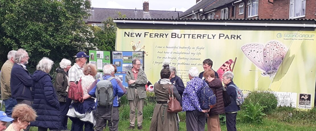 CPRE Cheshire members visiting New Ferry Butterfly Park